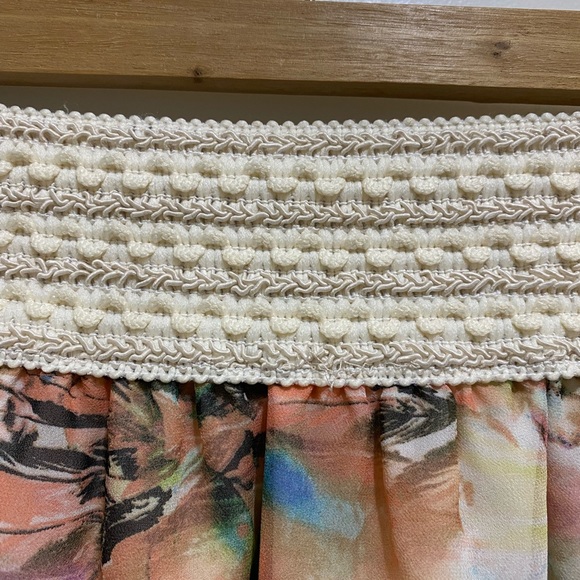 Passport High Low Floral Lined Skirt Multi Colour M - Picture 8 of 10